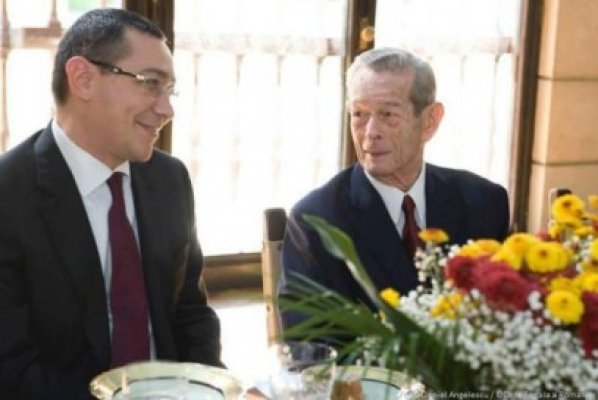 Ponta a postat o fotografie alături de Regele Mihai